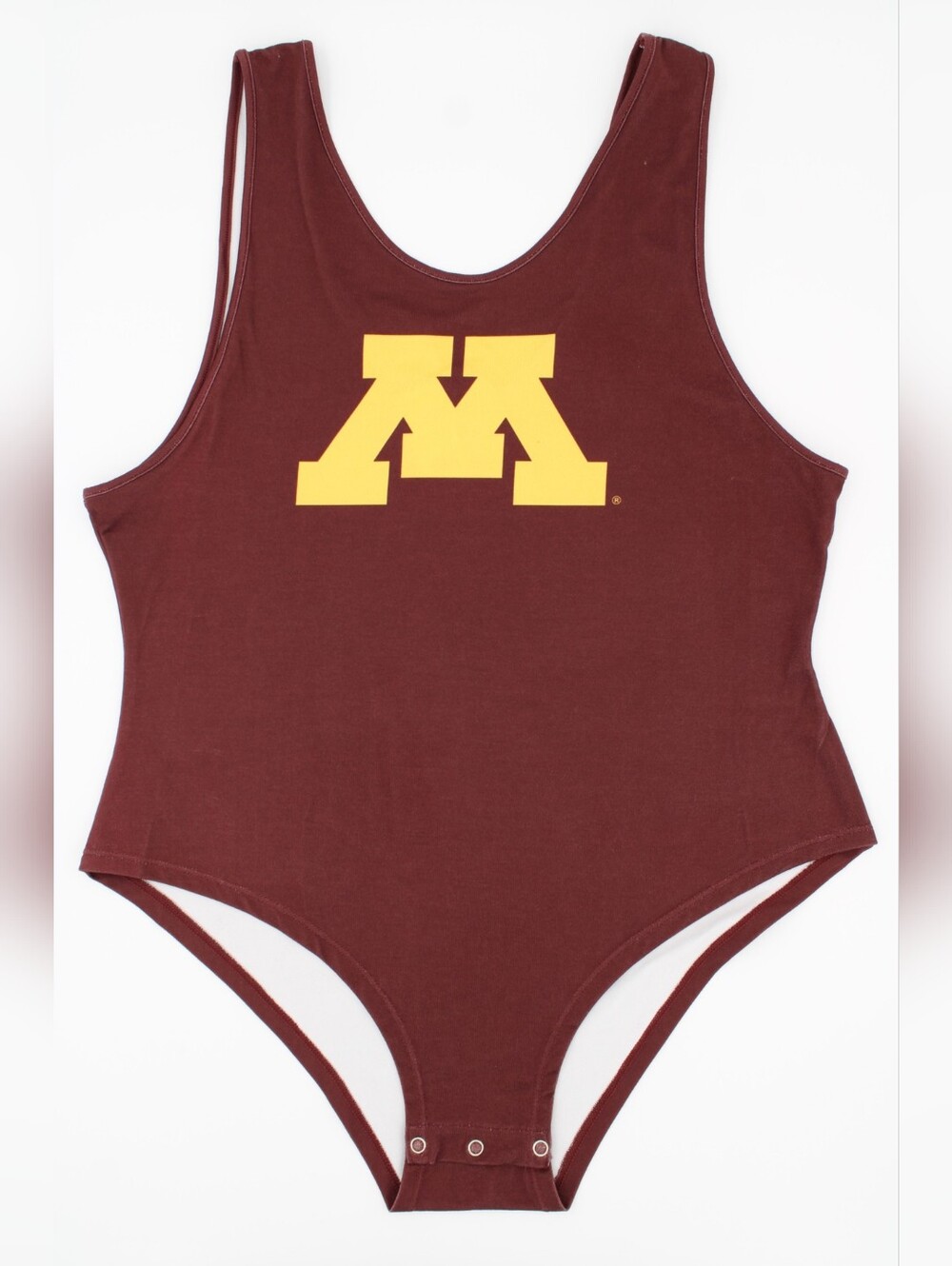 University of Minnesota Gophers Bodysuit Tank Burgundy Gold XL NWT